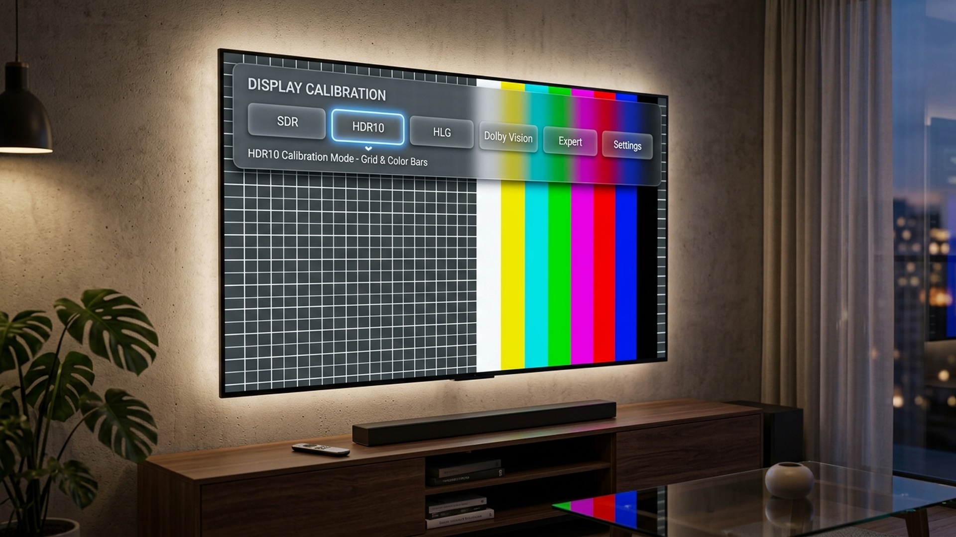 TV Calibration multi HDR Interface and Pattern Suite